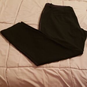 Women's NYDJ Dress Ankle Pants "Tuxedo" Strip Black Size 10